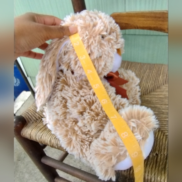 2016 Neil Enterprises Brown Large Floppy Ear Furry Easter Rabbit Bunny Plush - Picture 9 of 10